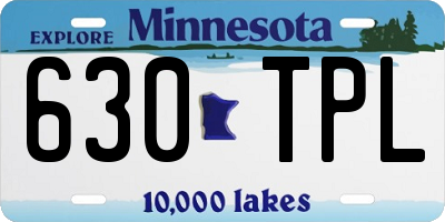 MN license plate 630TPL