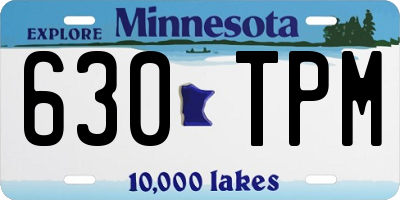 MN license plate 630TPM
