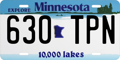 MN license plate 630TPN