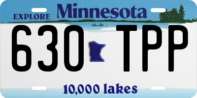 MN license plate 630TPP