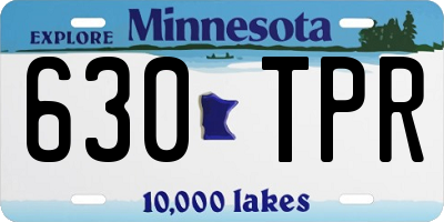 MN license plate 630TPR