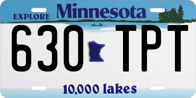 MN license plate 630TPT