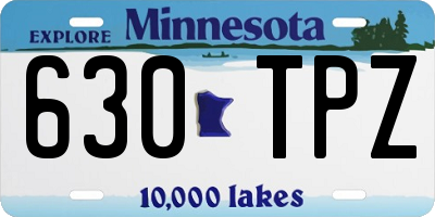 MN license plate 630TPZ