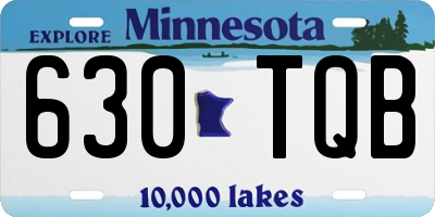 MN license plate 630TQB