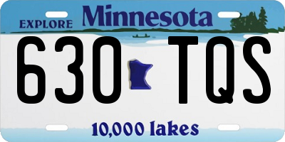 MN license plate 630TQS