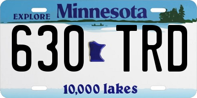 MN license plate 630TRD