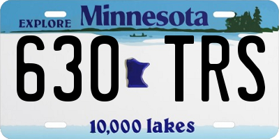 MN license plate 630TRS