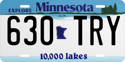 MN license plate 630TRY