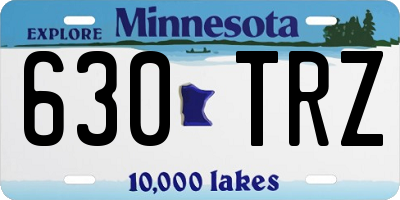 MN license plate 630TRZ