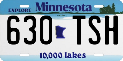 MN license plate 630TSH