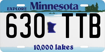 MN license plate 630TTB