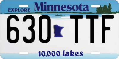 MN license plate 630TTF