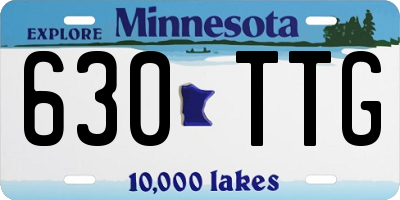 MN license plate 630TTG