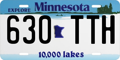 MN license plate 630TTH