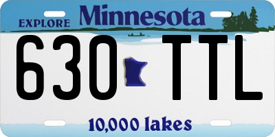 MN license plate 630TTL