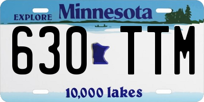 MN license plate 630TTM