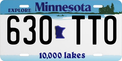 MN license plate 630TTO