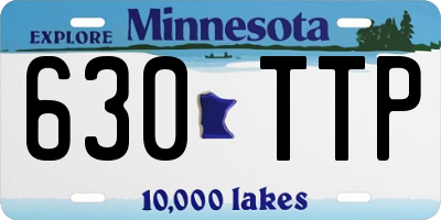MN license plate 630TTP