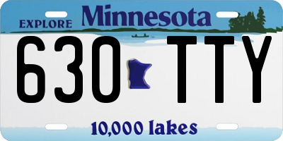 MN license plate 630TTY