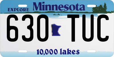 MN license plate 630TUC