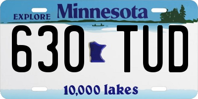 MN license plate 630TUD
