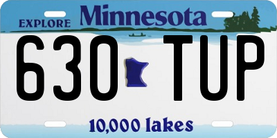 MN license plate 630TUP