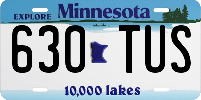 MN license plate 630TUS
