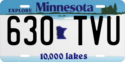 MN license plate 630TVU