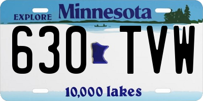 MN license plate 630TVW