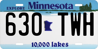 MN license plate 630TWH