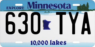 MN license plate 630TYA