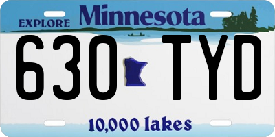 MN license plate 630TYD
