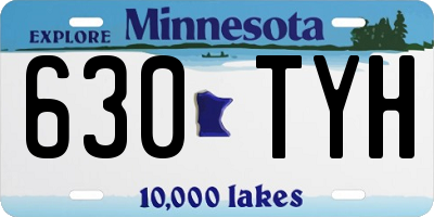 MN license plate 630TYH