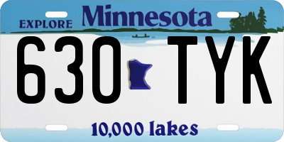 MN license plate 630TYK