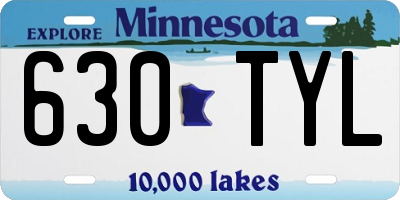 MN license plate 630TYL