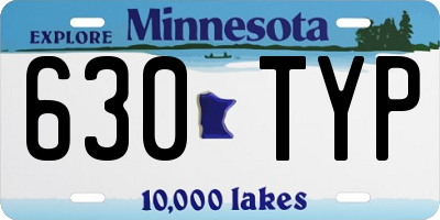 MN license plate 630TYP