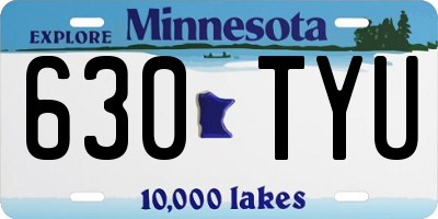 MN license plate 630TYU