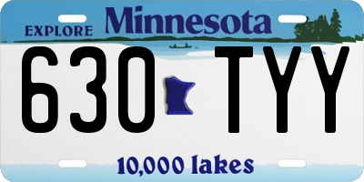 MN license plate 630TYY