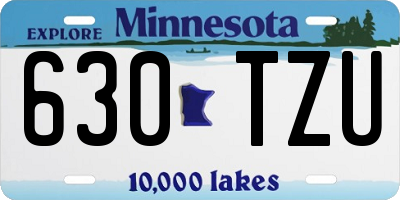 MN license plate 630TZU