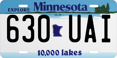 MN license plate 630UAI