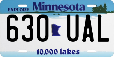 MN license plate 630UAL