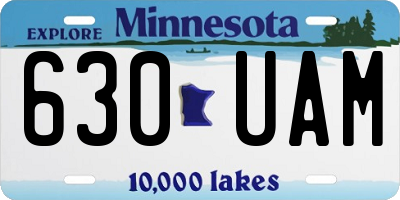 MN license plate 630UAM
