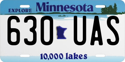 MN license plate 630UAS