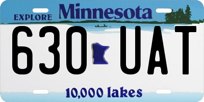 MN license plate 630UAT