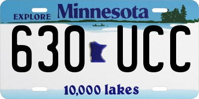 MN license plate 630UCC