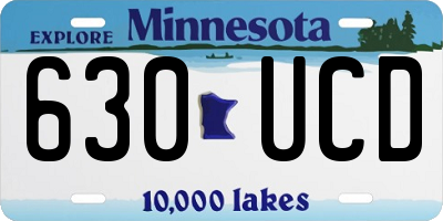 MN license plate 630UCD