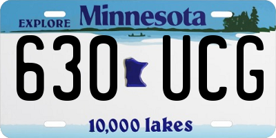 MN license plate 630UCG