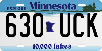 MN license plate 630UCK