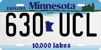 MN license plate 630UCL