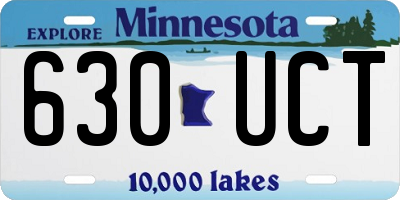 MN license plate 630UCT